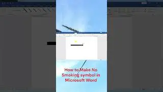 How to Make No Smoking symbol in MS word #subscribe #microsoftword  #shortvideo