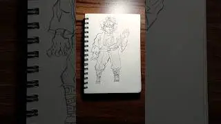 how to draw Sanemi Shinazugawa 