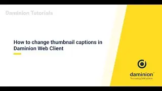 How to change thumbnail captions in Daminion Web Client