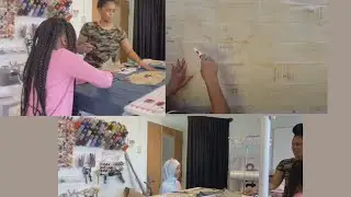 In the sewing lab with my students -Sewing With MinaLolita