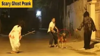 The Ghost 👻 prank with Dog 😂 part 1