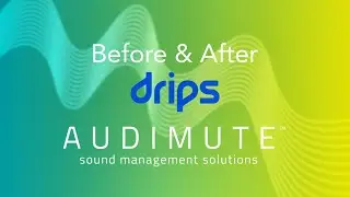 Audimute® - Before & After Acoustic Treatment - Drips (Conference Room)