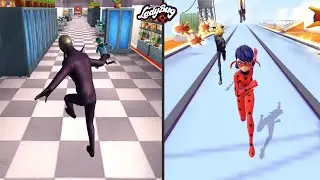 Miraculous Ladybug e Chat Noir 🐞  It’s time to battle, run & jump: HAWK MOTH Against LADY BUG!