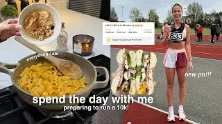 WHAT I EAT IN A DAY | preparing for a 10k race