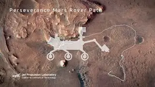 NASA’s Perseverance Mars Rover Drive Path Animation