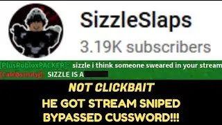 HE CUSSED IN THE LIVE STREAM!! @TheSizzleSlaps *Not Clickbait* Slap Battles