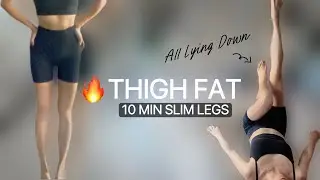 10-Min Slim Legs | Burn Inner & Outer Thigh Fat (Beginner-Friendly, No Equipment, All Lying Down)