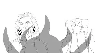 Black and White Line Art Animation