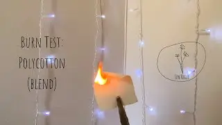 Fabric Burn Test | Polycotton | Broadcloth | Fibre Identification | Sew Rogue