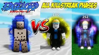 Edgelord Admin Glove VS All KILLSTREAK Phases | Roblox Slap Battles