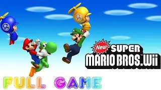NEWER Super Mario Bros. Wii - Summer Sun Full Walkthrough Gameplay ( 2 Player)