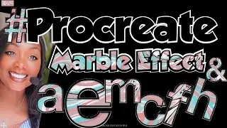 How to create Marble Effect Letters || Procreate and Artset|| Diamond Education Hub