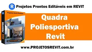 Quadra poliesportiva revit