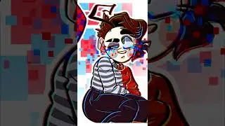 Checkered Tears [Speedpaint] ft. 🟥Checkerz & Katie🟦 #shorts