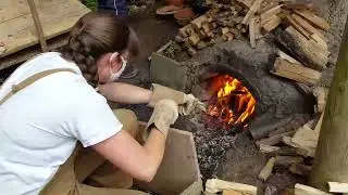 Firing The Replica Roman Pottery Kiln At Vindolanda Aug 2020