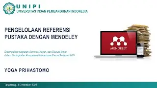 Pengelolaan Referensi Pustaka Dengan Mendeley - Part 1