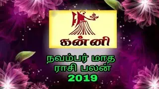 நவம்பர்  மாத ராசி பலன் கன்னி 2019//2019 November Month Rasi palan Kanni //Rasi palan