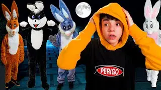 O COELHO MALVADÃO - ESTAMOS EM PERIGO VAMOS PASSAR A NOITE NA CASA DOS COELHOS ASSUSTADOR - Parte 31