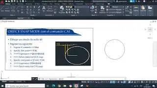 AutoCAD - Nivel Básico: OBJECT SNAP MODE con el comando CAL [Clase 12]