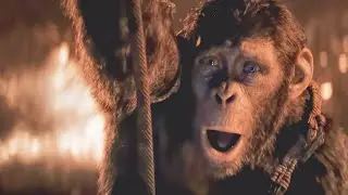 Kingdom Of The Planet Of The Apes Noa & Koro Fight Sylva At Their Village