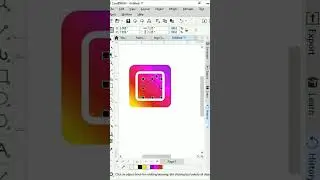 corelDraw Instagram logo design || 