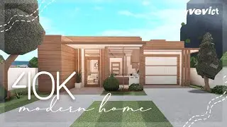 40K ONE STORY MODERN HOME (NO-GAMEPASS) | BLOXBURG HOUSE BUILD