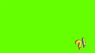Question Mark and Exclamation Mark ⁉️ | Green Screen