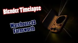 Blender Timelapse: WAREHOUSE 13 FARNSWORTH WALLPAPER!