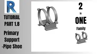 Revit Tutorial - Creating a Custom Pipe Shoe: Step-by-Step Guide for T-Post & L-Profile Designs.