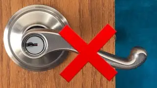 Install a new Schlage lever handle the right way!
