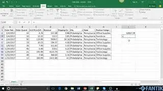 How to do conditional summation in Excel 1 - Excel data filter