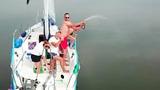 На яхте по озеру Slawa (Польша)
