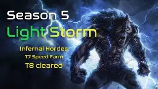 S5 Werewolf Lightning Storm Infernal Hordes T8 Clear // Diablo 4 Season 5 Druid Build