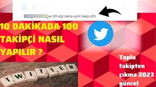 Twitter güncel takipçi kasma 10 dk da 1000 takipçi ( toplu takip bırakma kodu ) !!!