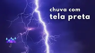 ☔ Som de Chuva Leve com Tela Preta (10 Horas Para Dormir e Relaxar)