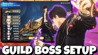 SCORE HIGH ON GUILD BOSS BUT YOU NEED TO USE JINWOO AS A SUPPORT NOT DPS - Solo Leveling Arise