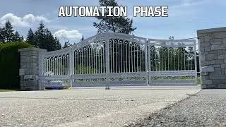 Bi Folding Automated Driveway Gate. Design, Manufactur, & Installation Services by Royal Gates