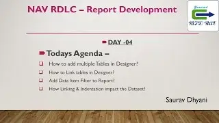 Day 04 - How To Develop  RDLC Report in Microsoft Dynamics NAV -  Link Multiple Tables.
