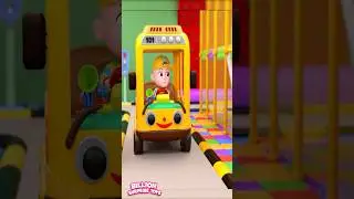 Wheels on the Bus + Learn Shapes | Nursery Rhymes & Kids Songs |  