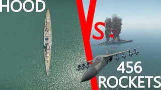 F-111's 456 Rocket Barrage Vs Largest Battleship HMS Hood In War Thunder