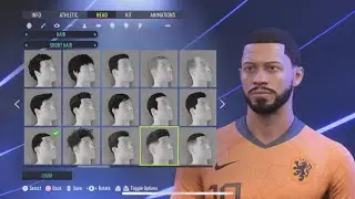 FIFA 22 How to make Memphis Depay Pro Clubs Look alike