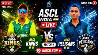 ASCL INDIA LIVE |  Ascl Kings  U-16  vs Ascl Pelicans U-16 | Match-1 | Watch Now 🔴