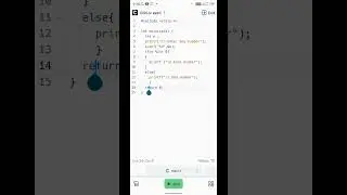 Odd or even in c programming language on mobile . #shorts #viral #mobile