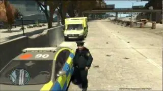 Gta Iv Overturned Police Car