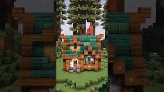 Minecraft: How to Build a Cosy Medieval Cottage #shorts