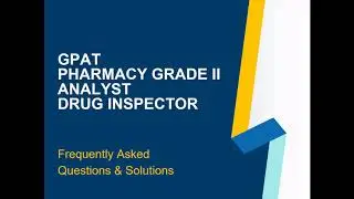 Pharmaceutics GPAT MCQ's | GPAT 2021 | Important Questions with Answers