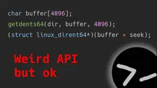 Linux kernel APIs can be a little out there