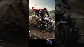 Avengers And DC Hero's But falling from bike #shorts #avengers #marvelshorts #dcshorts #subscribe