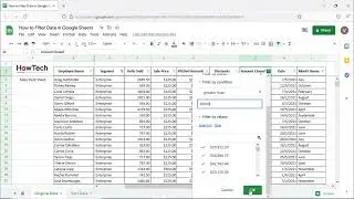 How to Filter Data in Google Sheets to Organize Large Lists and Spreadsheets