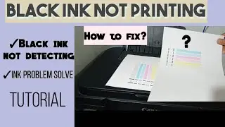 How to fix canon G3010 & G2010 printer problem | black ink not printing (tagalog)